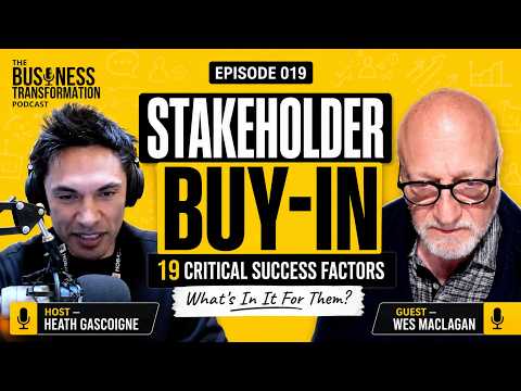 Wes Maclagan: Stakeholder Management & 19 Business Transformation Success Factors | HOBA Tech Podcast Wes Maclagan: Stakeholder Management & 19 Business Transformation Success Factors | HOBA Tech Podcast